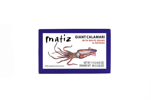 Matiz Giant Calamari with White Beans & Paprika