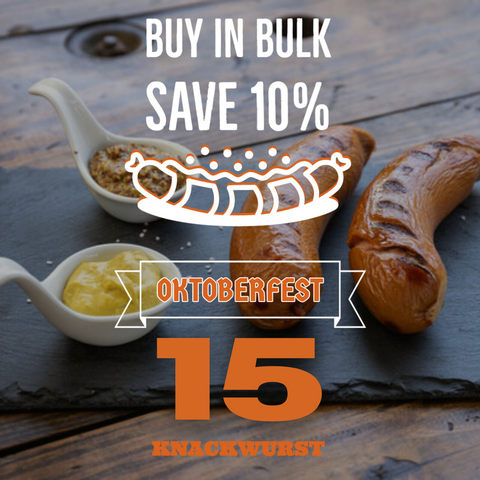 Knackwurst Price (15) per 5.2 lb.