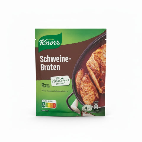 Knorr Schweine-Braten on a white background