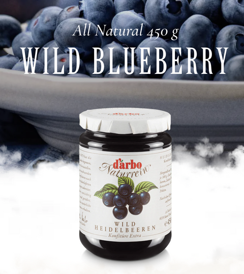 d'arbo All Natural Wild Blueberry Jam (450g)
