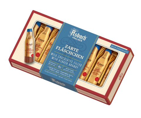 Asbach Praline Zarte Flaschchen Milk-Chocolate mit Brandy (100g)